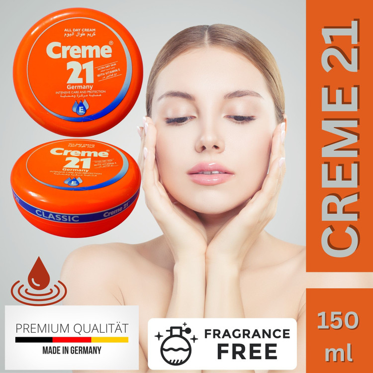 کرم مرطوب کننده کرم 21 مدل CLASSIC حاوی ویتامین E حجم 250 میل