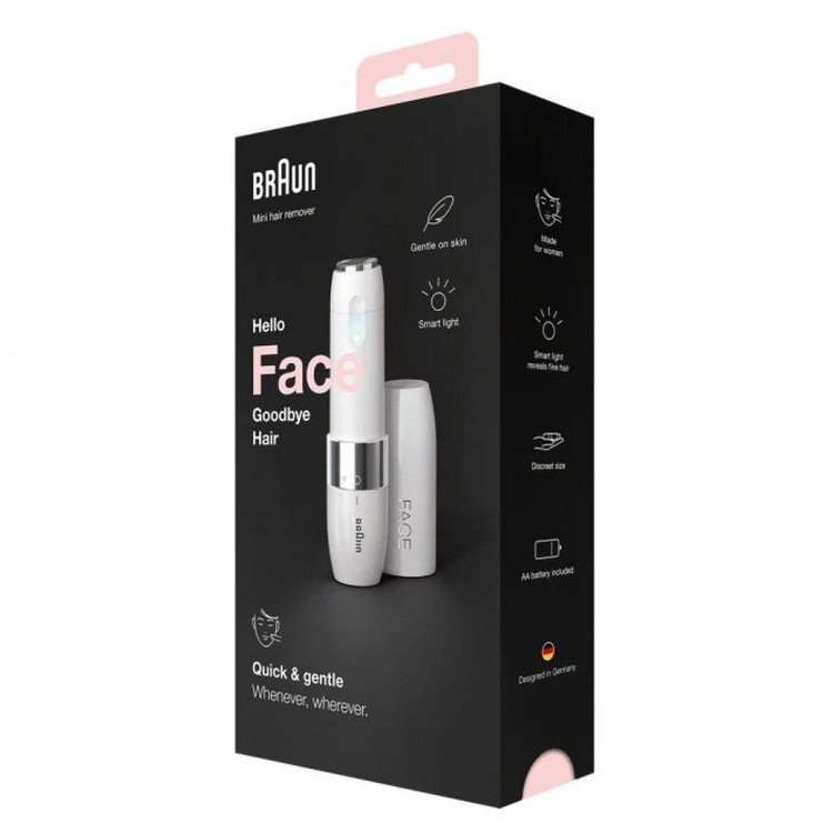اصلاح و ریموور موی صورت براون مدل Hello Face Goodbye Hair