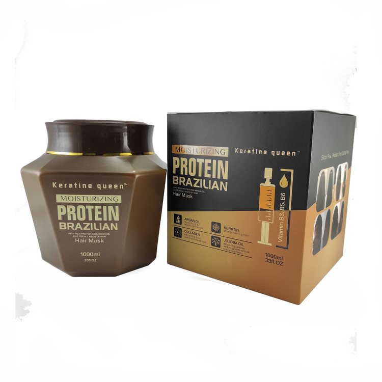 شامپو و ماسک مو کراتین کویین مدل PROTEIN BRAZILIAN پروتئین برزیلی اصل انگلیس-هولوگرام دار